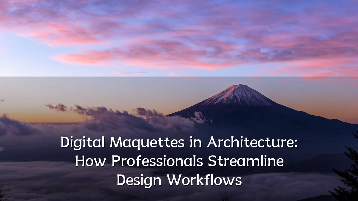 Digital Maquettes in Architecture: How Professionals Streamline Design Workflows