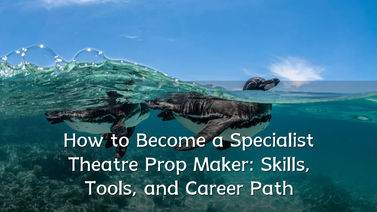 How to Become a Specialist Theatre Prop Maker: Skills, Tools, and Career Path