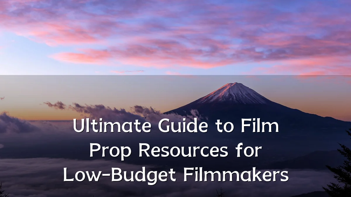 Ultimate Guide to Film Prop Resources for Low-Budget Filmmakers