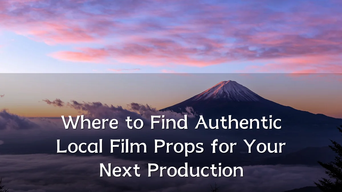Where to Find Authentic Local Film Props for Your Next Production