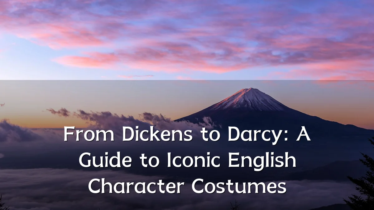 From Dickens to Darcy: A Guide to Iconic English Character Costumes