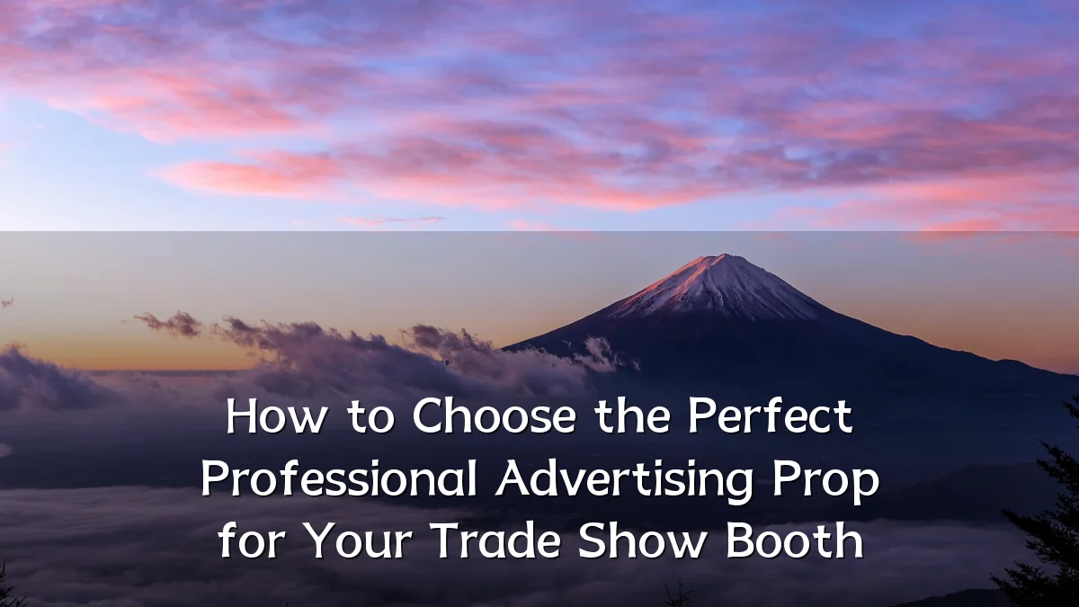 How to Choose the Perfect Professional Advertising Prop for Your Trade Show Booth