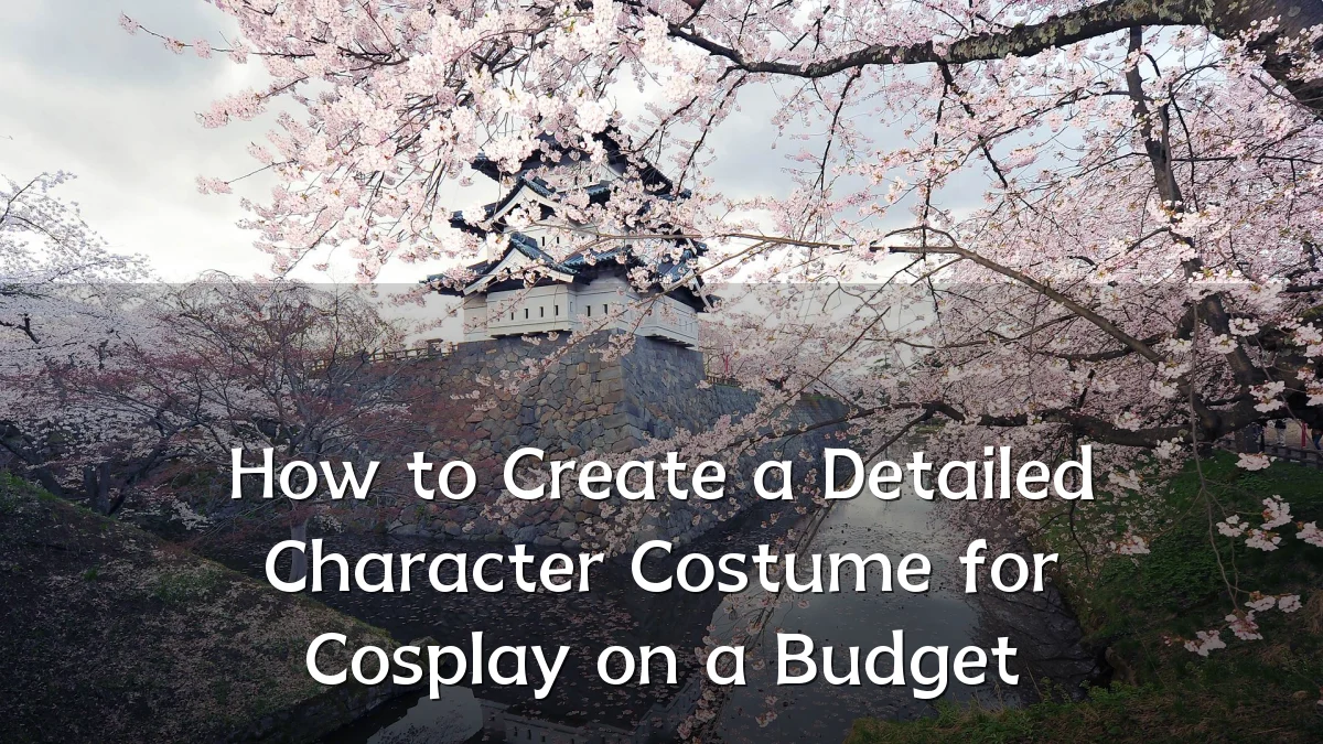 How to Create a Detailed Character Costume for Cosplay on a Budget