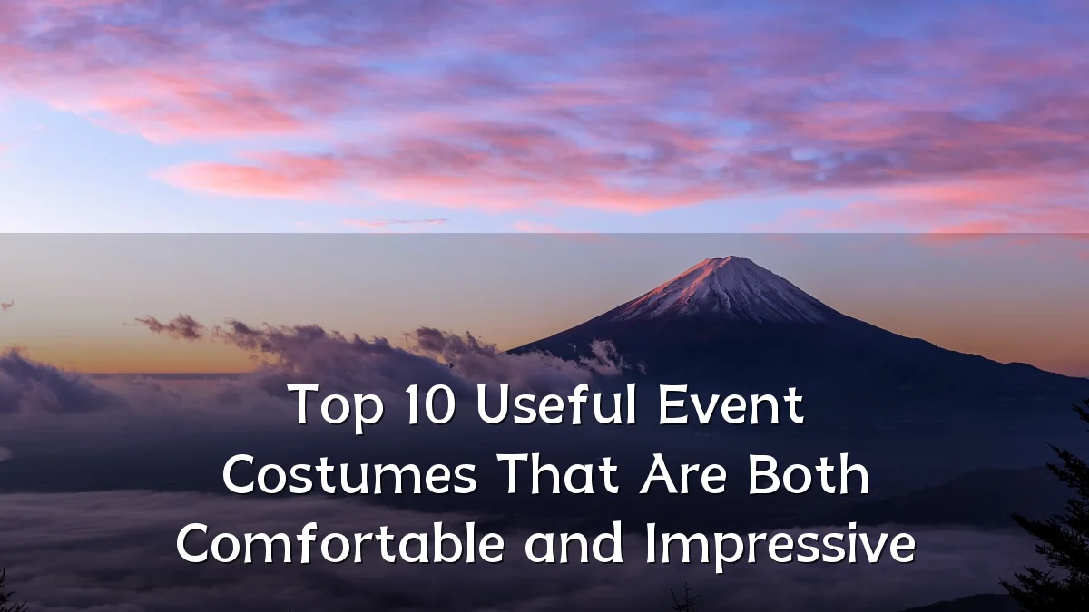 Top 10 Useful Event Costumes That Are Both Comfortable and Impressive