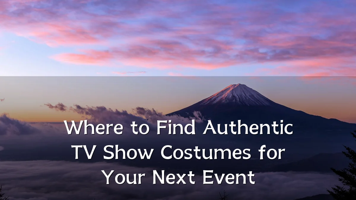 Where to Find Authentic TV Show Costumes for Your Next Event